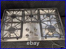 GE Profile 36 Inch Gas Cooktop 5 Burner Stainless Steel JGP975SEK2SS