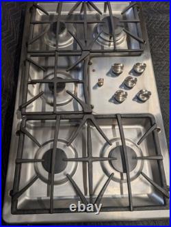 GE Profile 36 Inch Gas Cooktop 5 Burner Stainless Steel JGP975SEK2SS