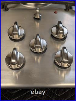 GE Profile 36 Inch Gas Cooktop 5 Burner Stainless Steel JGP975SEK2SS