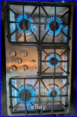 GE Profile 36 Inch Gas Cooktop 5 Burner Stainless Steel JGP975SEK2SS