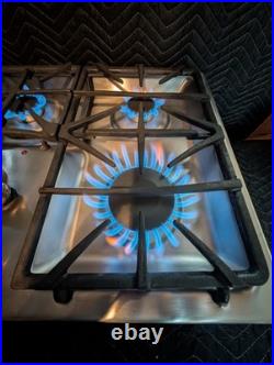 GE Profile 36 Inch Gas Cooktop 5 Burner Stainless Steel JGP975SEK2SS