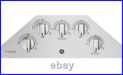 GE Profile 36 W 5-Burner Gas Cooktop with 18K BTU Center Burner, PGP7036SLSS, NEW