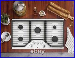 GE Profile 36 W 5-Burner Gas Cooktop with 18K BTU Center Burner, PGP7036SLSS, NEW