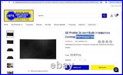 GE Profile 36'' W 5-Element Smart Induction Cooktop with Dual Zone PHP9036STSS NEW GE Profile 36'' W 5-Element Smart Induction Cooktop with Dual Zone PHP9036STSS NEW