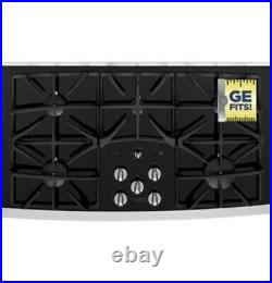 GE Profile 36 in Built-In Gas on Glass Cooktop. Model #JGP970SEKSS