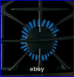 GE Profile 36 in Built-In Gas on Glass Cooktop. Model #JGP970SEKSS