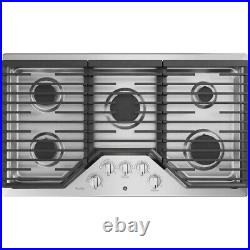 GE Profile 36 in. Gas Cooktop in Stainless Steel with 5 Burners JGP7036SLSS