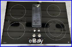 GE Profile Black 30 Downdraft Electric Cooktop
