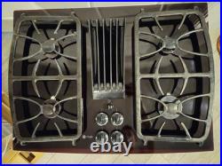 GE Profile Gas Downdraft Cooktop Stove Top Black Stainless 30 Inch PGP989ON1SS GE Profile Gas Downdraft Cooktop Stove Top Black Stainless 30 Inch PGP989ON1SS