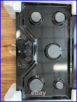 GE Profile PGP7036DLBB 36 Black 5 Burner Natural Gas Cooktop, Light Wear