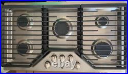 GE Profile PGP7036SLSS 36 Built-in Gas Cooktop with 5 Burners LED Knobs
