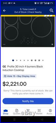 GE Profile PHP9030DTBB 30 Inch Induction Smart Cooktop with 4 Elements