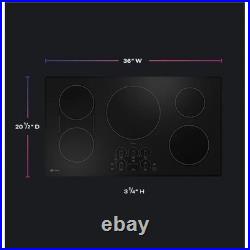 GE Profile PHP9036DTBB 36 Inch Induction Smart Cooktop with 5 Elements