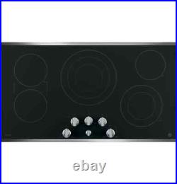 GE ProfileT PP7036SJSS 36 Built-In Knob Control Cooktop in Black with Stainless