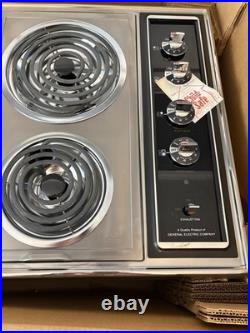 GE Vintage 36 Electric Cooktop with Grill & Downdraft Model JP676 New Open Box