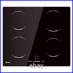 GIONIEN 24 Inch Electric Cooktop, 220V240V Built-in 4 Burners Induction Cooktop