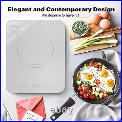 GIONIEN Portable Induction Cooktop, 110V Single Burner Countertop Electric Cooker