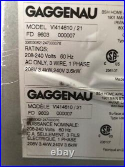 Gaggenau 400 Series Vario Induction Wok 15 stainless steel frame VI414610