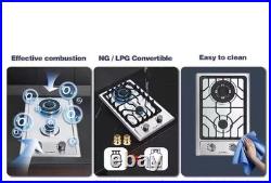 Gas Cooktop 2 Burner Propane Cooktop 12 Inch Gas Stove Thermocouple Protection
