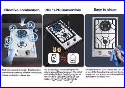 Gas Cooktop 2 Burner Propane Cooktop 12 Inch Gas Stove Thermocouple Protection