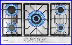 Gas Cooktop 2 Burners Built-in Gas Stove Top, LPG/NG Dual Fuel Continuous Grates Gas Cooktop 2 Burners Built-in Gas Stove Top, LPG/NG Dual Fuel Continuous Grates