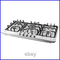 Gas Cooktop 2 Burners Built-in Gas Stove Top, LPG/NG Dual Fuel Continuous Grates Gas Cooktop 2 Burners Built-in Gas Stove Top, LPG/NG Dual Fuel Continuous Grates