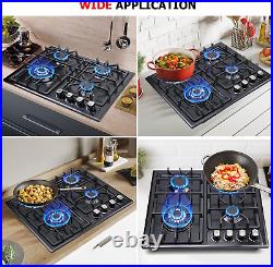 Gas Cooktop 22Inc Built in 4 Burners Stainless Steel Stove NG/LPG Conversion Kit