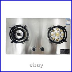 Gas Cooktop 28 Inches Stainless Steel Gas Stove Built in 2 Burners Gas Stoves