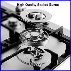 Gas Cooktop 30inch with 5 Sealed Burners in Stainless Steel, Built-in Stovet HOT