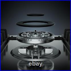 Gas Cooktop 36 inch with 5 Sealed Burners, Stainless Steel Built-in