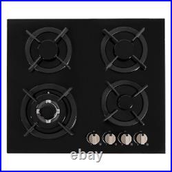 Gas Cooktop 4 Burners NG/LPG Built-in Kitchen Gas Stove Tempered Glass