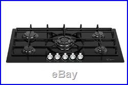 Gas Cooktop Empava 36 5 Burners Built-in Stove Tops Glass Surface Cooker 5L90I