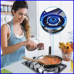 Gas Cooktop, HBHOB 12 Inch Stainless Steel Gas Stove three colors