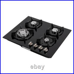Gas Cooktop Stove Top 4 Burners NG/LPG Built-in Kitchen Gas Stove Tempered Glass Gas Cooktop Stove Top 4 Burners NG/LPG Built-in Kitchen Gas Stove Tempered Glass