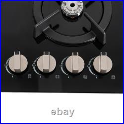 Gas Cooktop Stove Top 4 Burners NG/LPG Built-in Kitchen Gas Stove Tempered Glass Gas Cooktop Stove Top 4 Burners NG/LPG Built-in Kitchen Gas Stove Tempered Glass