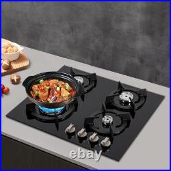 Gas Cooktop Stove Top 4 Burners NG/LPG Built-in Kitchen Gas Stove Tempered Glass Gas Cooktop Stove Top 4 Burners NG/LPG Built-in Kitchen Gas Stove Tempered Glass
