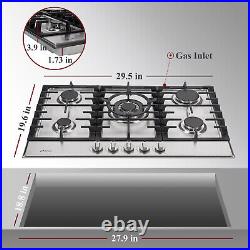 Gas Cooktop with ETL certification, Gas Stovetop, 30in gas cooktop 5 Burners