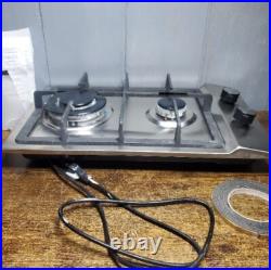 Gas Cooktop12Inch, Built in Gas Cooktop 2 Burners Stainless Steel Stove with N