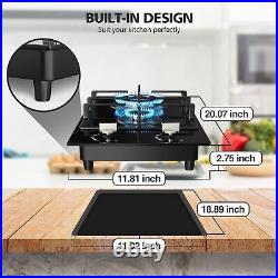 Gas Stove 2 Burner Propane Gas Cooktop Stainless Steel Stove Top NG/LPG 110V US Gas Stove 2 Burner Propane Gas Cooktop Stainless Steel Stove Top NG/LPG 110V US