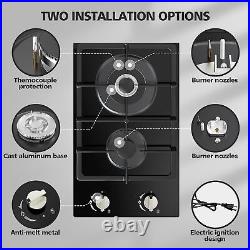 Gas Stove 2 Burner Propane Gas Cooktop Stainless Steel Stove Top NG/LPG 110V US Gas Stove 2 Burner Propane Gas Cooktop Stainless Steel Stove Top NG/LPG 110V US