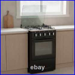 Gas Stove 20In 4 Coil Burners Stainless Steel 50L Oven Automatic Ignition
