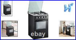 Gas Stove 20In 4 Coil Burners Stainless Steel 50L Oven Automatic Ignition