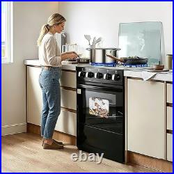 Gas Stove 20In 4 Coil Burners Stainless Steel 50L Oven Automatic Ignition
