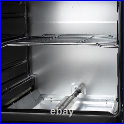 Gas Stove 20In 4 Coil Burners Stainless Steel 50L Oven Automatic Ignition