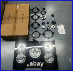 Gas Stove Top with Thermocouple Protection 30 Inch 5 Burner Built-in Black Unit Gas Stove Top with Thermocouple Protection 30 Inch 5 Burner Built-in Black Unit