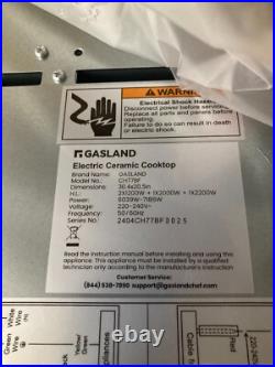 Gasland 4-Element Smooth Radiant Electric Cooktop with Dual and Tri-Ring CH77BF