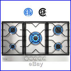 Gasland Chef 34'' 5 Burners Built-in Gas Stove Top Stainless Steel LP-NG PR36BP