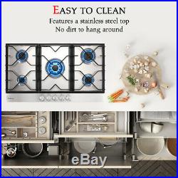 Gasland Chef 34'' 5 Burners Built-in Gas Stove Top Stainless Steel LP-NG PR36BP