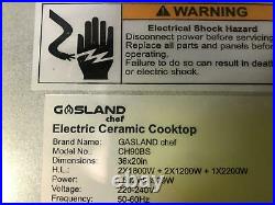 Gasland Chef CH90BS Electric Cooktop 36 Inch Ceramic Cooktop, Built-In 5 Burner