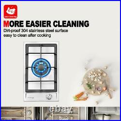 Gasland Chef GH12SF Built-in 12'' Stainless Steel Gas Stove Top, Single Burner